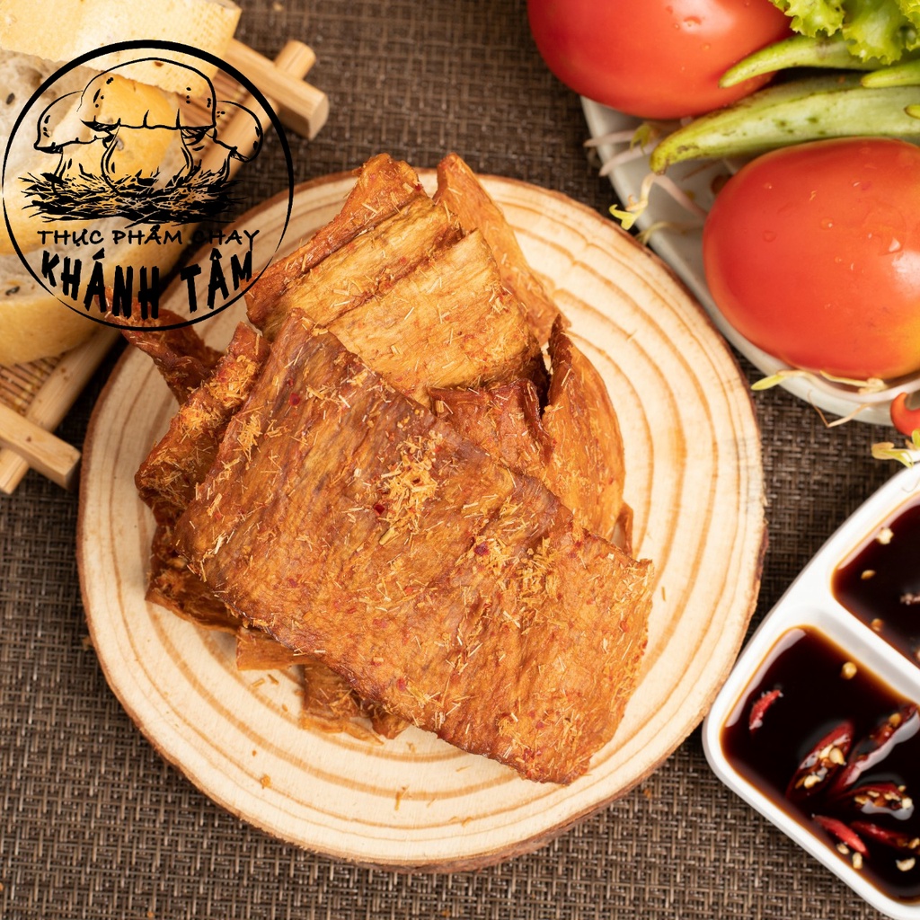 Khô nấm đùi gà thuần chay 1 kg ( vị khô bò chay )